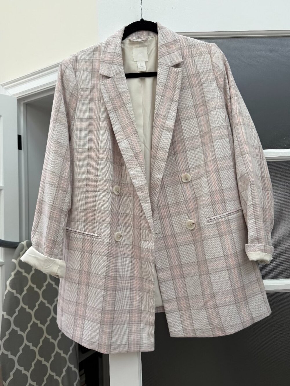 Women's H&M Plaid Blazer
